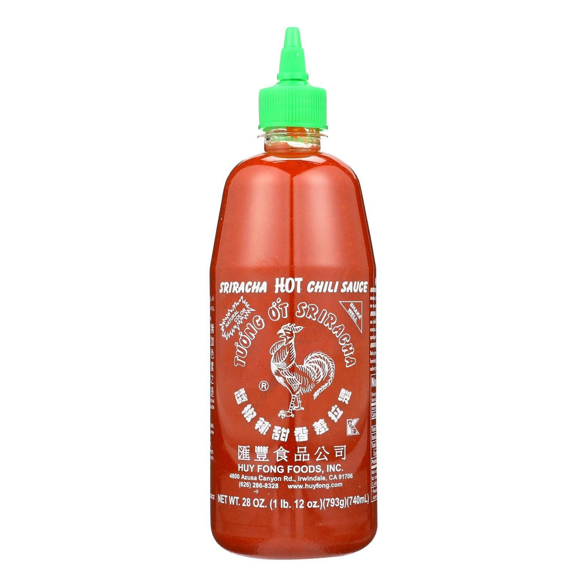Huy Fong Sriracha Hot Chili Sauce 스리라차 소스 28oz