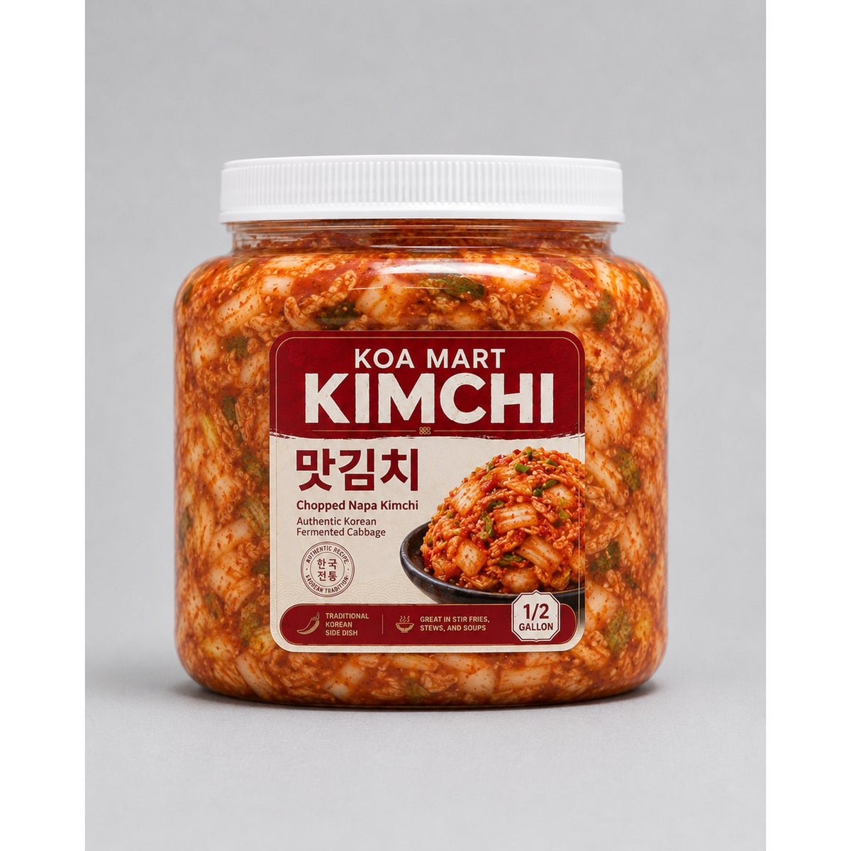 KOA Chopped Napa Kimchi 맛김치 1/2 Gallon