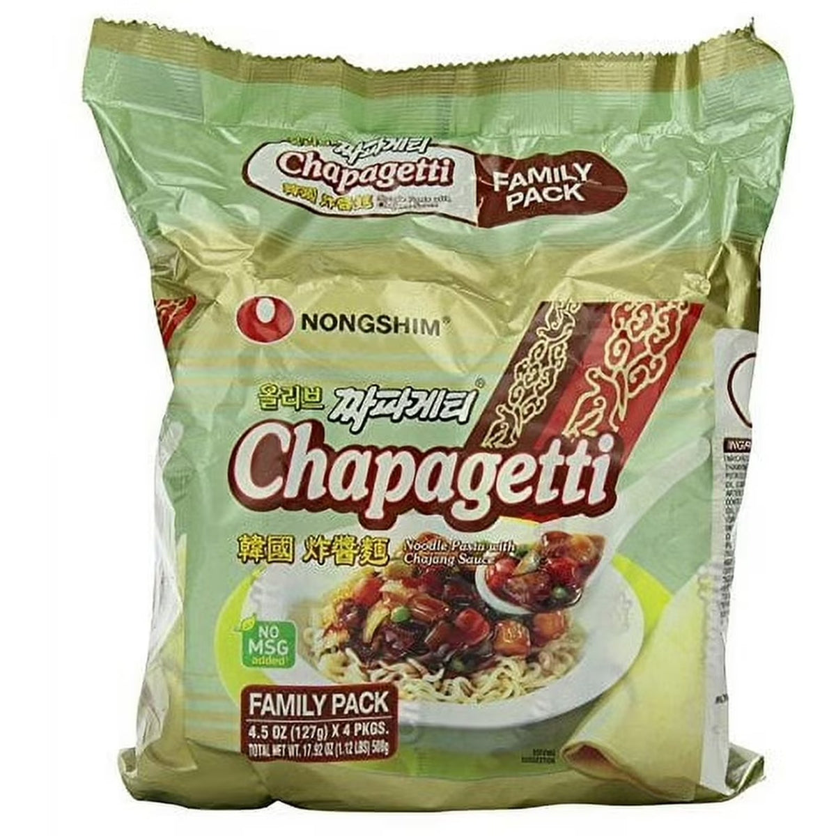 Nongshim Chapagetti Chajang Noodle 짜파게티 4.5oz/4pks