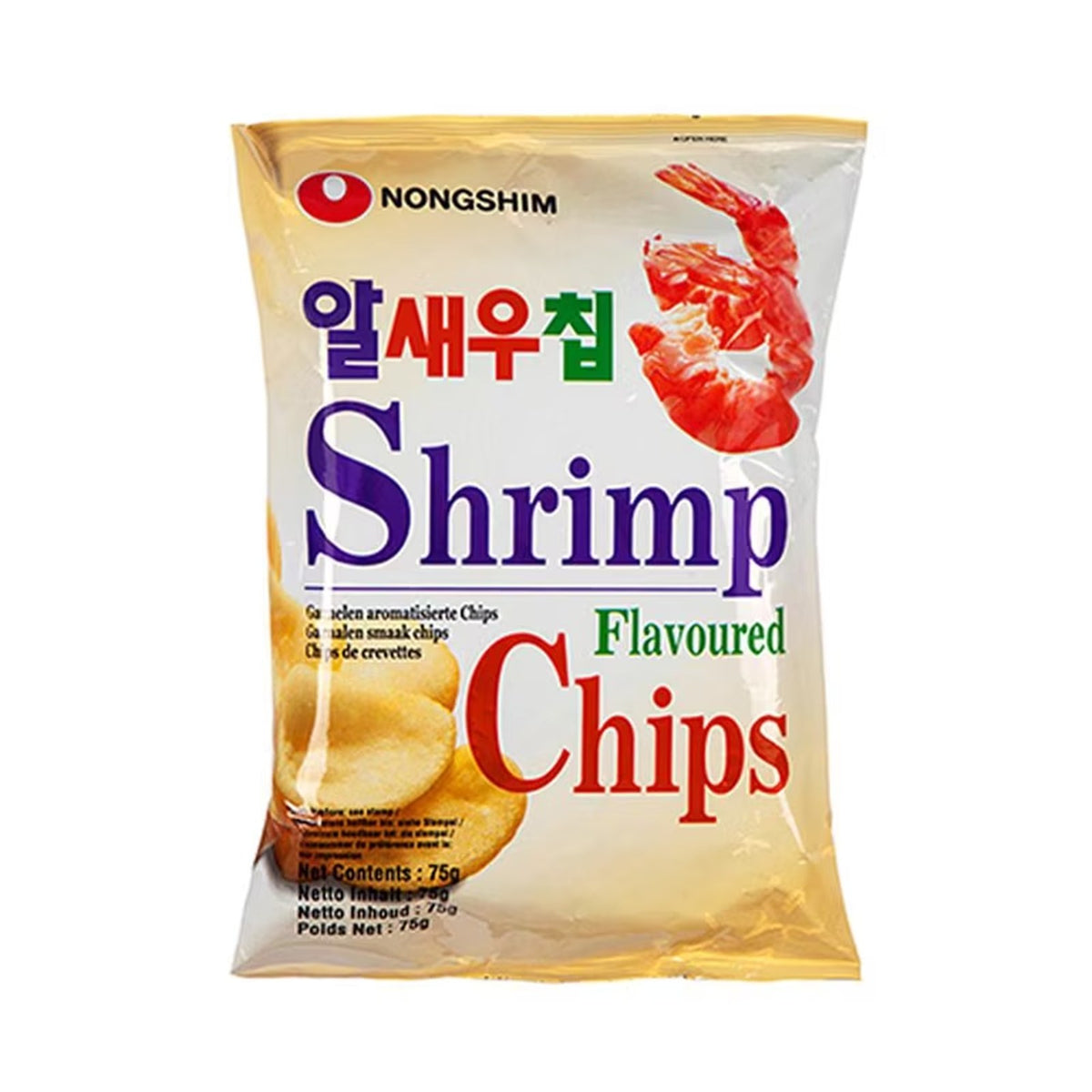 Nongshim Shrimp Flavored Chips 알새우칩 1.58oz