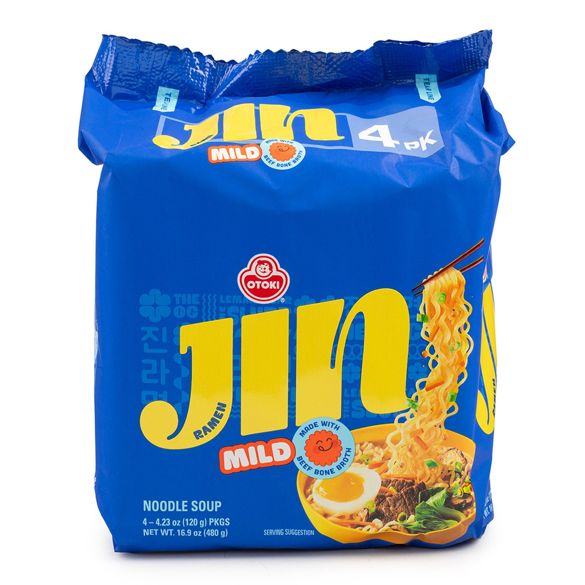 Ottogi Jin Ramen Mild 진라면 순한맛 4.23oz/4pk