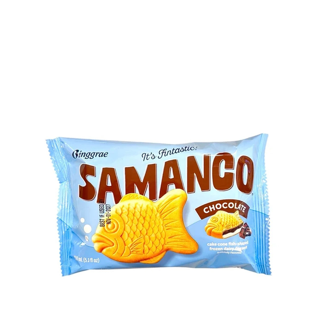 Samanco Fish-Shaped Chocolate Ice Cream
