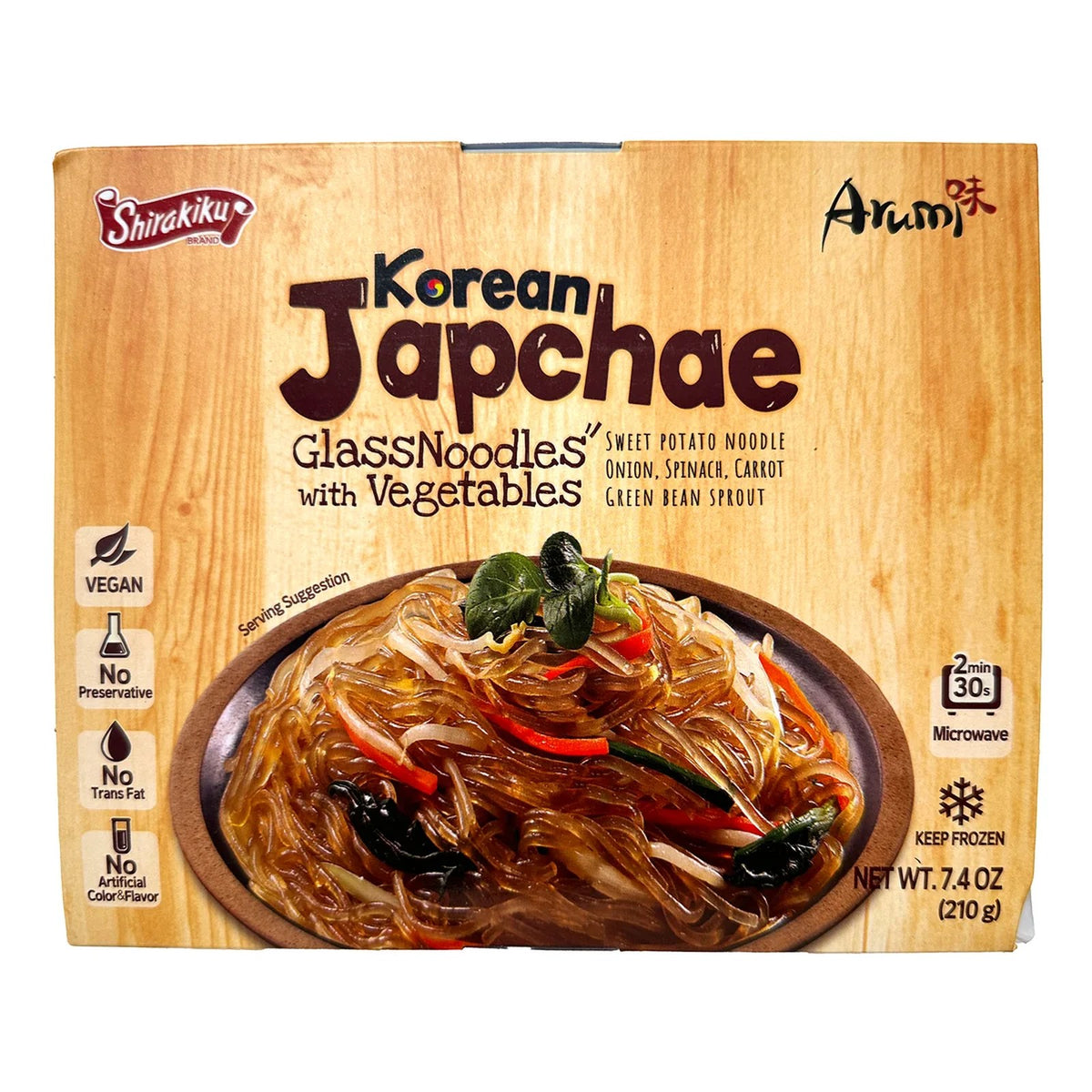 Shirakiku Korean Japchae Glass Noodles With Vegetables 7.4oz