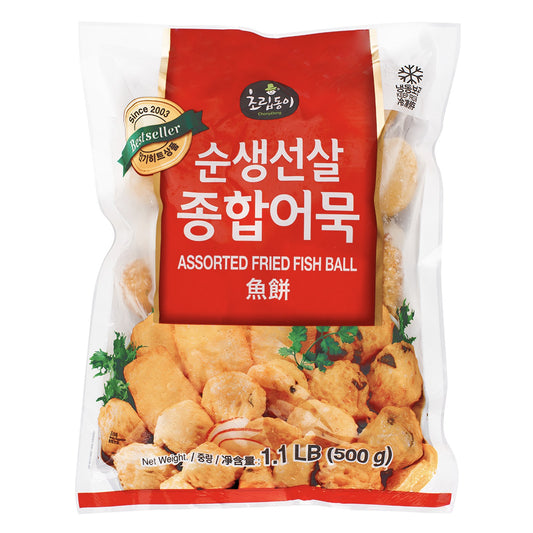 Choripdong Assortd Fried Fish Ball 순생선살 종합어묵 500g