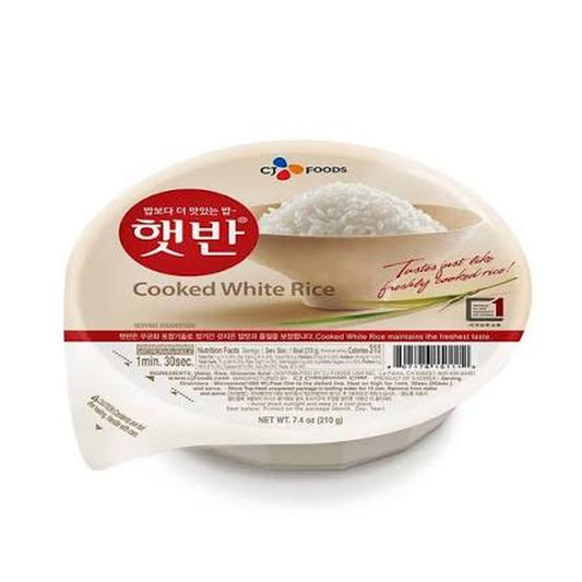 CJ Rice Cooked White Hetbahn 햇반 7.4oz