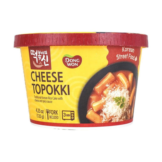 Dongwon Rice cake with cheese Cheese Topokki 고소치즈 떡볶이컵 120g