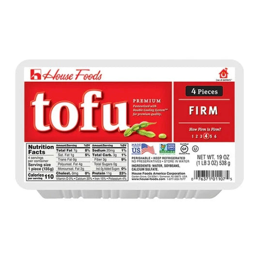 House Food Tofu Firm 4p 19oz