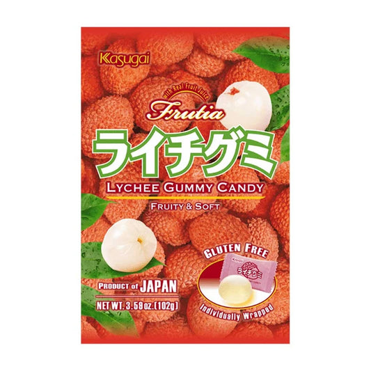 Kasugai Gummy Candy Lychee 102g