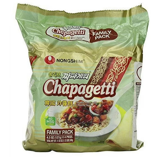 Nongshim Chapagetti Chajang Noodle 짜파게티 4.5oz/4pks