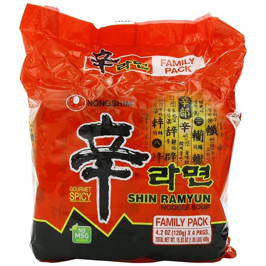 Nongshim Shin Ramen 신라면 4.2oz/4pk