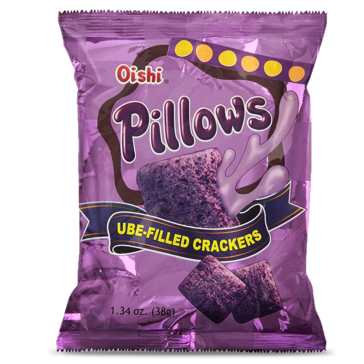 Oishi Pillows Ube Filled Crackers 1.34oz