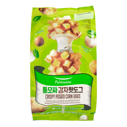 PMO Crispy Potato Mozzarella Corn dog 통모짜 감자 핫도그 360G