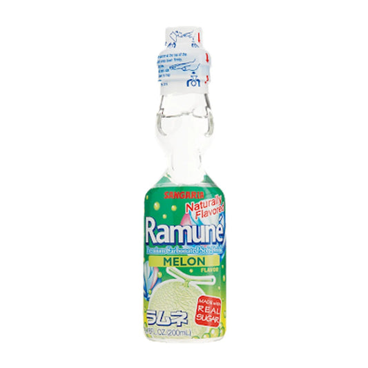 Sangaria Ramune Melon Carbonated Soft Drink 6.76fl