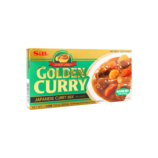 S&B Golden Curry Japanese curry Mix Medium Hot 3.2 oz