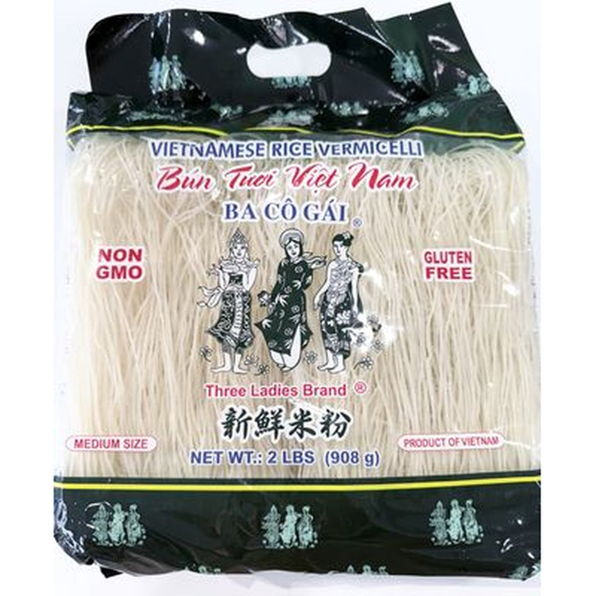 Three Ladies Bun Tuoi Rice Stick 2lb